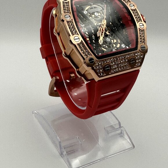 Mens Watch - Onola Automatic - Red and Rose Gold - Picture 7 of 8